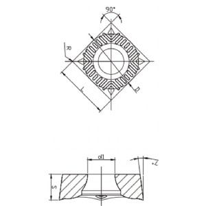 SCGT正方形90o